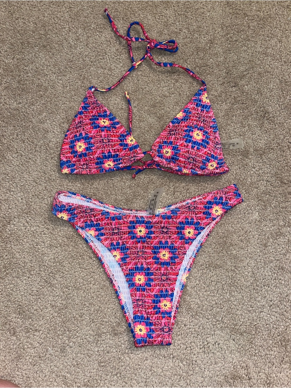 Shein Colorful Floral Bikini